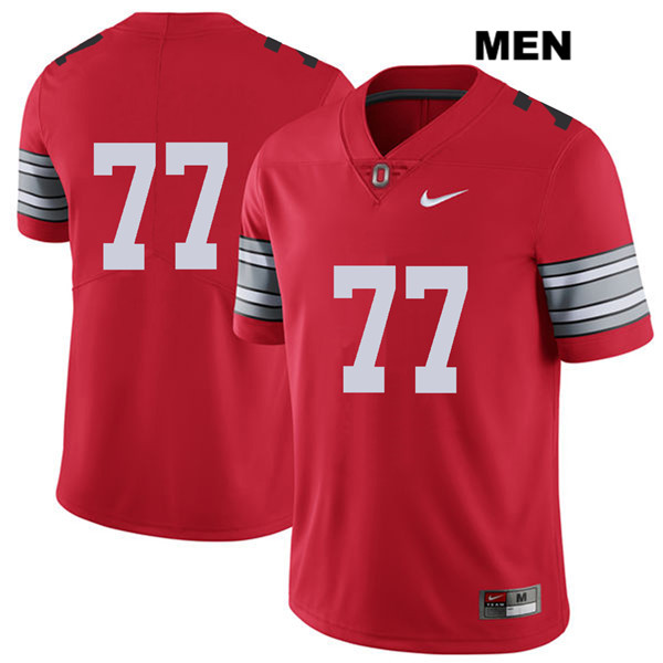 Ohio State Buckeyes Men's Nicholas Petit-Frere #77 Red Authentic Nike 2018 Spring Game No Name College NCAA Stitched Football Jersey AW19P63CJ